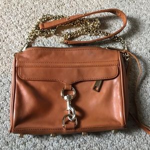 👛Rebecca minkoff mini MAC tan crossbody